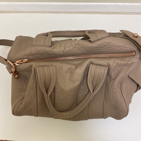 Alexander Wang Pebbled Lambskin Rockie Latte Rose Gold Hardware - Picture 4 of 9